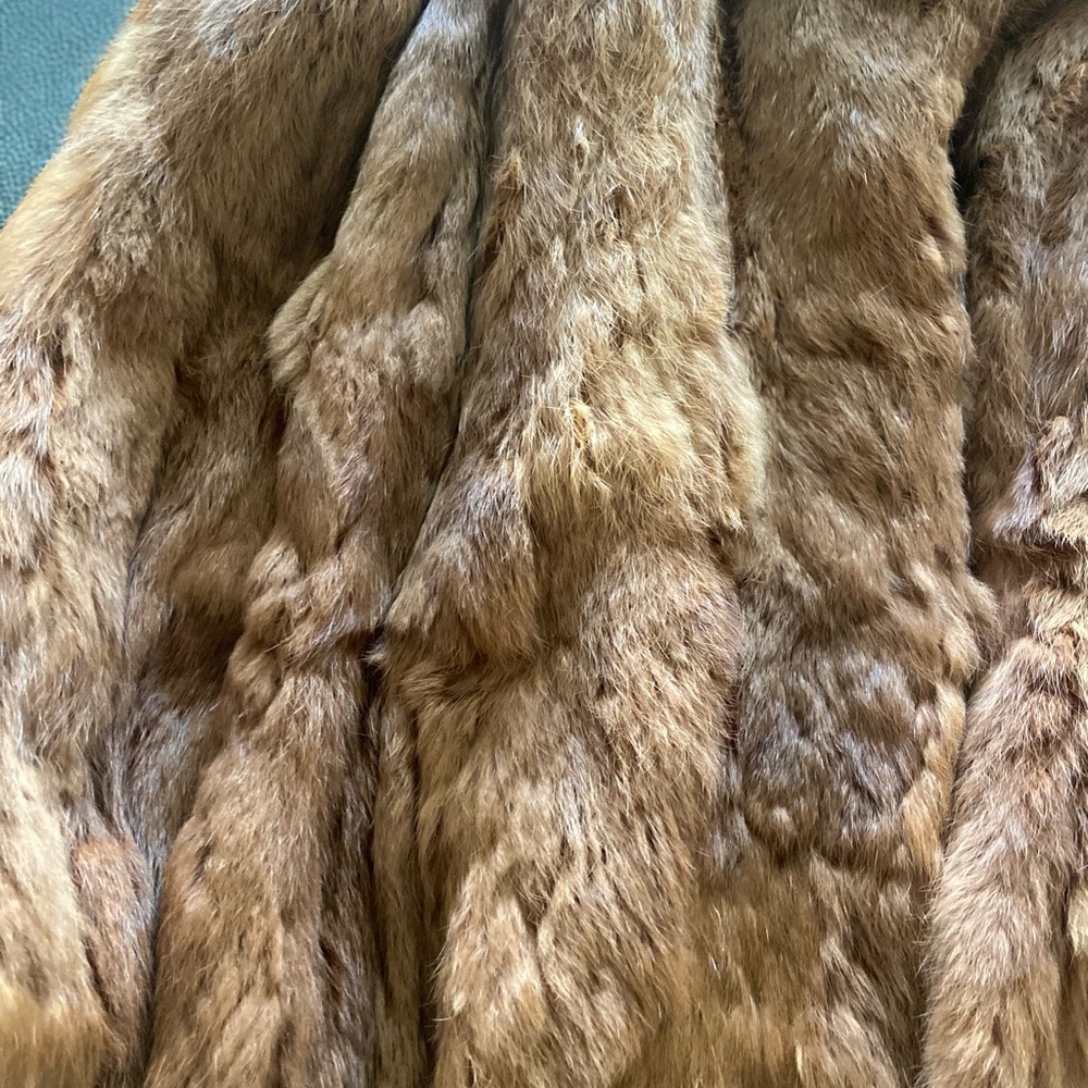 100 Real Rabbit Fur Coat Gem